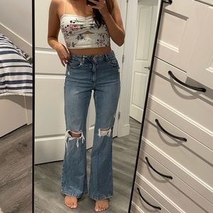 Garage High Waist Flared Jeans Size 5